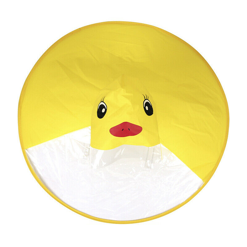 Ufo Children'S Raincoat Cute Yellow Duck Rain Cover Waterproof Children'S U J9P4