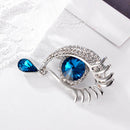 Fashion Angel Tears Eyelash Brooch Unisex Lapel Shirts Badges Ornaments (A) A