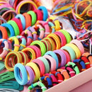 220x Candy Color Girl Hair Clips Rope Ponytail Holder Hair Accessories - No Box
