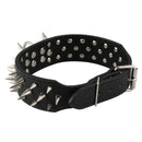 Sharp Spiked Studded PU Leather Collar for Large Dog Pet Pitbull Mastiff Du