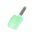 Vented Styling Hair comb Detangling Thick Hair Massage Brush Green
