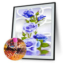 Blue Rose Flower 5D Diamond DIY Painting Cross Stitch Embroidery Home Decor