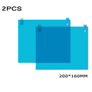 2Pcs Car Rearview Mirror Waterproof Membrane Anti-glare Anti-Fog Film St PCY