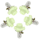 5pcs T5 B8.4D Halogen Car Gauge Bulbs for Dash Instrument Light (Green)