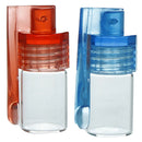 Glass Round Bottle Waterproof Pill Case Sealed Container Mini Snuff BottlesJAlj