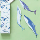 30pcs Whale Paper Bookmark for Book Holder Multifunction Bookmark StationerSEAU