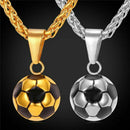 Football Pendant Necklace Men Stainless Steel Necklace World Cup Football N H7M2