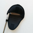 Black Golf Mallet Putter Headcover Supplies Replacement w/ Hook Loop Closure
