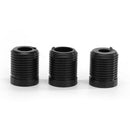 Car Gear Shift Knob Carbon Fiber Aluminum Shifter Lever Stick Knob (Black) A