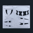 Musical Instruments Bass Drum DIY Metal Stencil Scrapbook Cutting Die