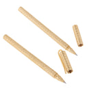15.5cm Ball Pointed Gel Pen Brass High Quality w/ Bag Case for Birthday Gift