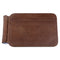 Brown Men's Leather Wallet Cowhide Money Clip Credit Card Holder Purse