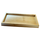 Bamboo Tray Seat Holder  Sharpener Whetstone Base For Home Kitchen Use