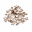 100x Wooden Mini Mixed Wood Stars Craft Cardmaking Scrapbooking Embellishmentpj0