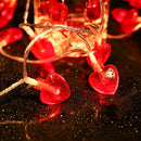 4m 40LEDs Heart String Light for Valentines Day Romantic Fairy Lamp Decor