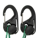 1 Pair Outdoor Tent Rope Carabiner Parachute Cord Fastener Camping Tool (S) A