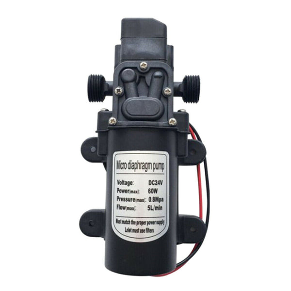 24V 60W Electric Diaphragm Self Priming Pump f/Cleaning watering D Interface