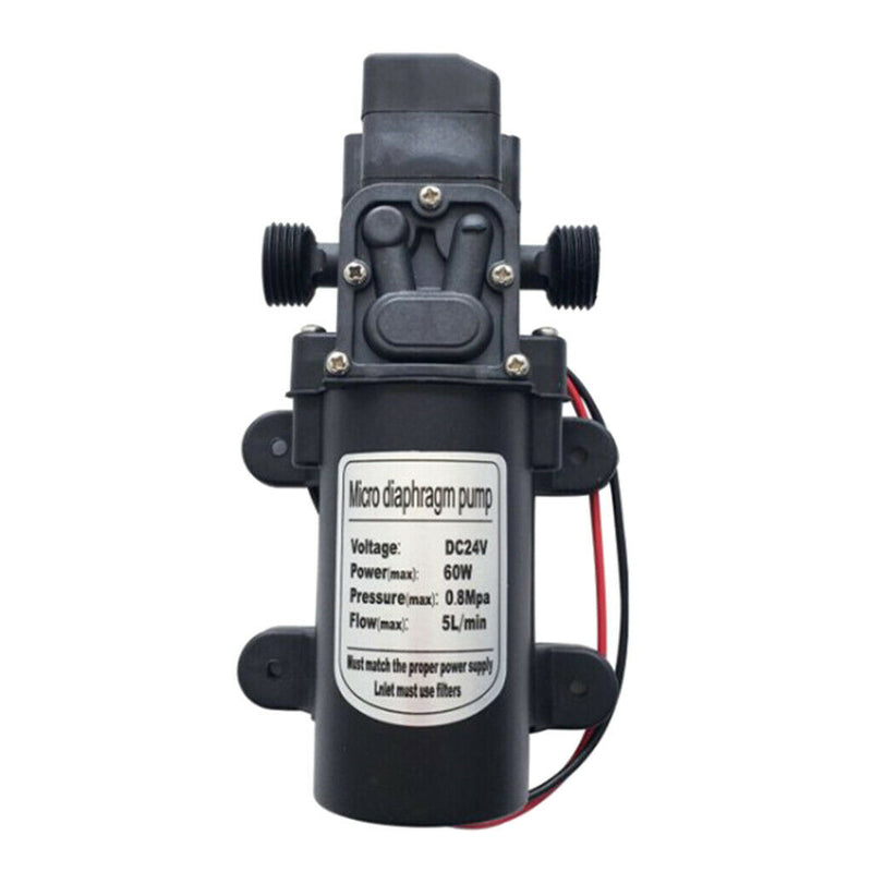 24V 60W Electric Diaphragm Self Priming Pump f/Cleaning watering D Interface