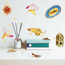 Cartoon Food Tableware Self-adhesive Wall Stickers for TV Background Wall A