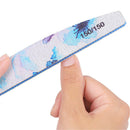 6Pcs Professional Nail Files, 80/100/150/180/240/320 Grit, Double Sided Washable