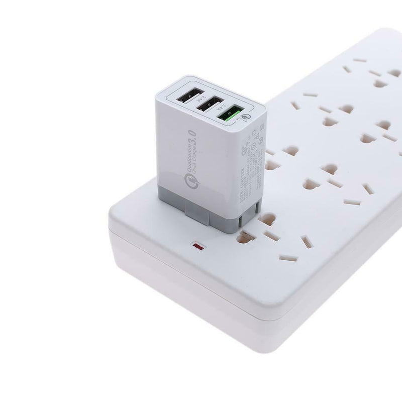 QC3.0 Quick Charging 3 USB Port 9/12V 2.A US Plug Smart Phone Charger Hub