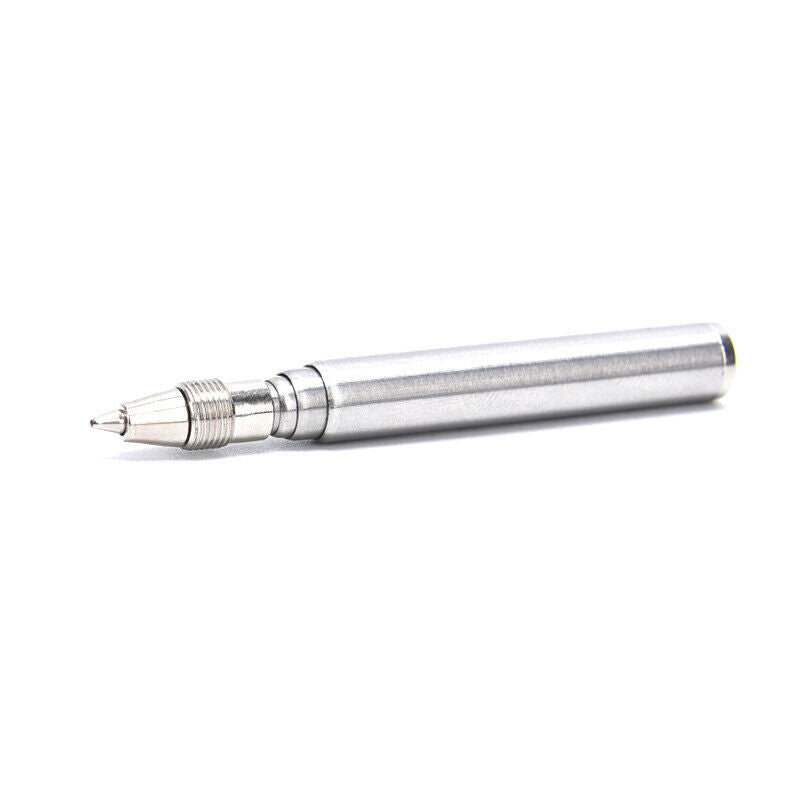 Telescopic Stainless Steel Pen Keyring Keychain Emergency Signature Tool G Bj