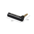 3.5mm Headphones Adapter, Male to Female Audio Connector Right Angled Earphone