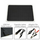 12 Volts 20 Watts Portable Power Solar Panel Battery Charger with Alligator