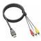 HDMI Male to 3 RCA Video Audio AV Cable Adapter For 1080P HDTV DVD cvb LGZ