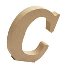 2x Wooden Free Standing Alphabet Letters Plaque Wedding Propose Decor C,M