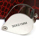 Pocket Jewellers Eye Loupe Magnifier Jewelry Magnifying 21mm Jew O9Z5 30 x Z4R4