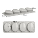 Oval Shape Soap Mold Silicone Chocolate Cake Cookie DIY Fondant Mo IOS zgJC3C
