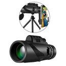 12X50 HD Zoom Tripod Monocular Telescope Day/Night Vision Camping Phone Clip