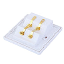 2pcs 2+4 Binding Post Banana Plug Speaker Audio Surround Wall Face Plate
