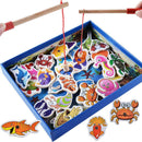 32pcs Magnetic Fishing Educational Fishing Game Wooden Toys Kids Baby Gifts