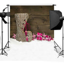 Christmas Background Fabric Tablecloth Photo Studio Family Home Party Decor