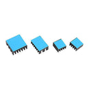 4Pcs Aluminum Alloy Heatsink Cooler Circuit Board Cooling for Raspberry Pi Black