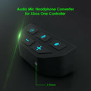Stereo Headset Adapter Audio Mic Converter for Xbox One Controller (Black)