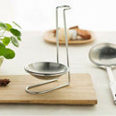 5X(Stainless Steel Spoon Rest Holder,Long Handle Vertical Saving Soup Ladl T5N8)
