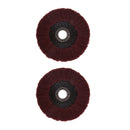 2 x Polishing Grinding Abrasive Wheel Fits for Dust Rust Remove Without Grit