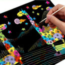 50 Sheets A4 Scratch Paper Sketch Scraping Drawing Painting With Stylus 8.27 x