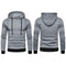 Men Autumn Long-Sleeves Hooded Jumper Hoodie Sweatershirt (Light Grey 3XL) A#S