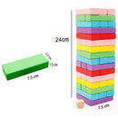 Wooden Stacking Board Games Building Blocks for Kids - 48 Pieces