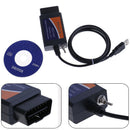 100% 25K80 Chip ELM327 V1.5 USB Switch ELM 327 CAN /MS CAN Diagnostic ScannerOZ