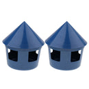 2 Pcs Plastic Hanging Bowl Feeding Bowl Bird Dog Food Water Cage Container