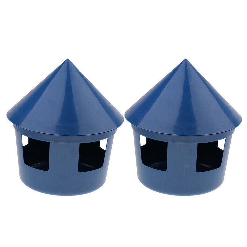 2 Pcs Plastic Hanging Bowl Feeding Bowl Bird Dog Food Water Cage Container