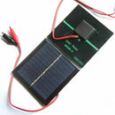 1W 5.5V Solar Cell Epoxy Polycrystalline Solar Panel+Clip For Charging 3.7V S5I6