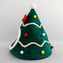 Christmas Tree Shape Dog Cat House Home Warm Sleeping Bed Nest (Green)(M) A