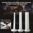 3pcs/set Portable Meat Stuffer Kitchen Tool Filling Funnels Sausage Packing Tube