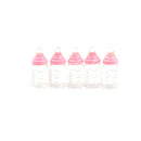 5Pcs 1:12 scale Cute Clear Bottle Simulation Mini Milk Bottle Feeding bottles 3C